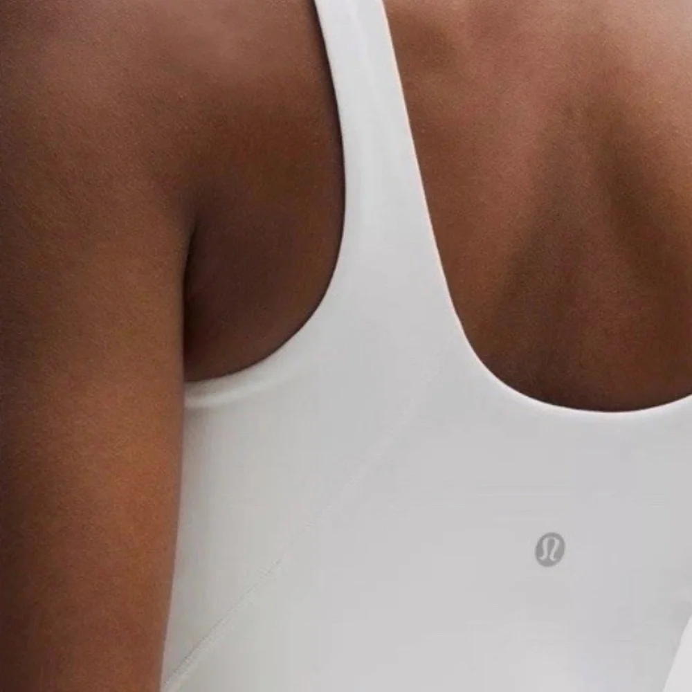Lululemon Yoga Align Waist Length Tank Top Size 2 White Light Support NWT - Picture 5 of 8